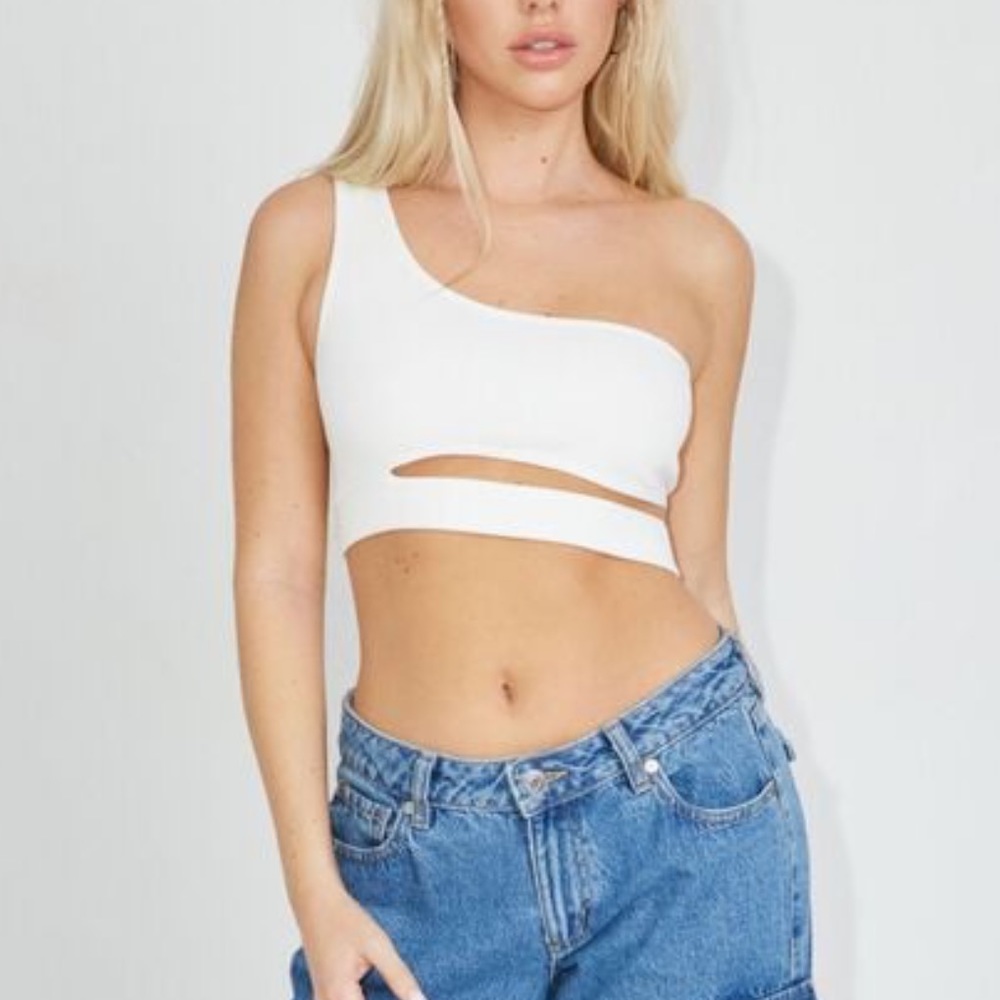 Garage Silas Asymmetrical Cut Out Tank Top